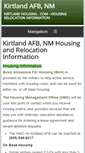 Mobile Screenshot of kirtlandhousing.com